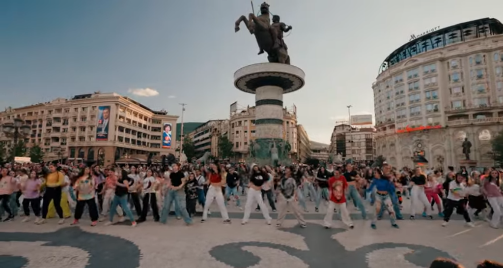 флеш моб плоштад Македонија